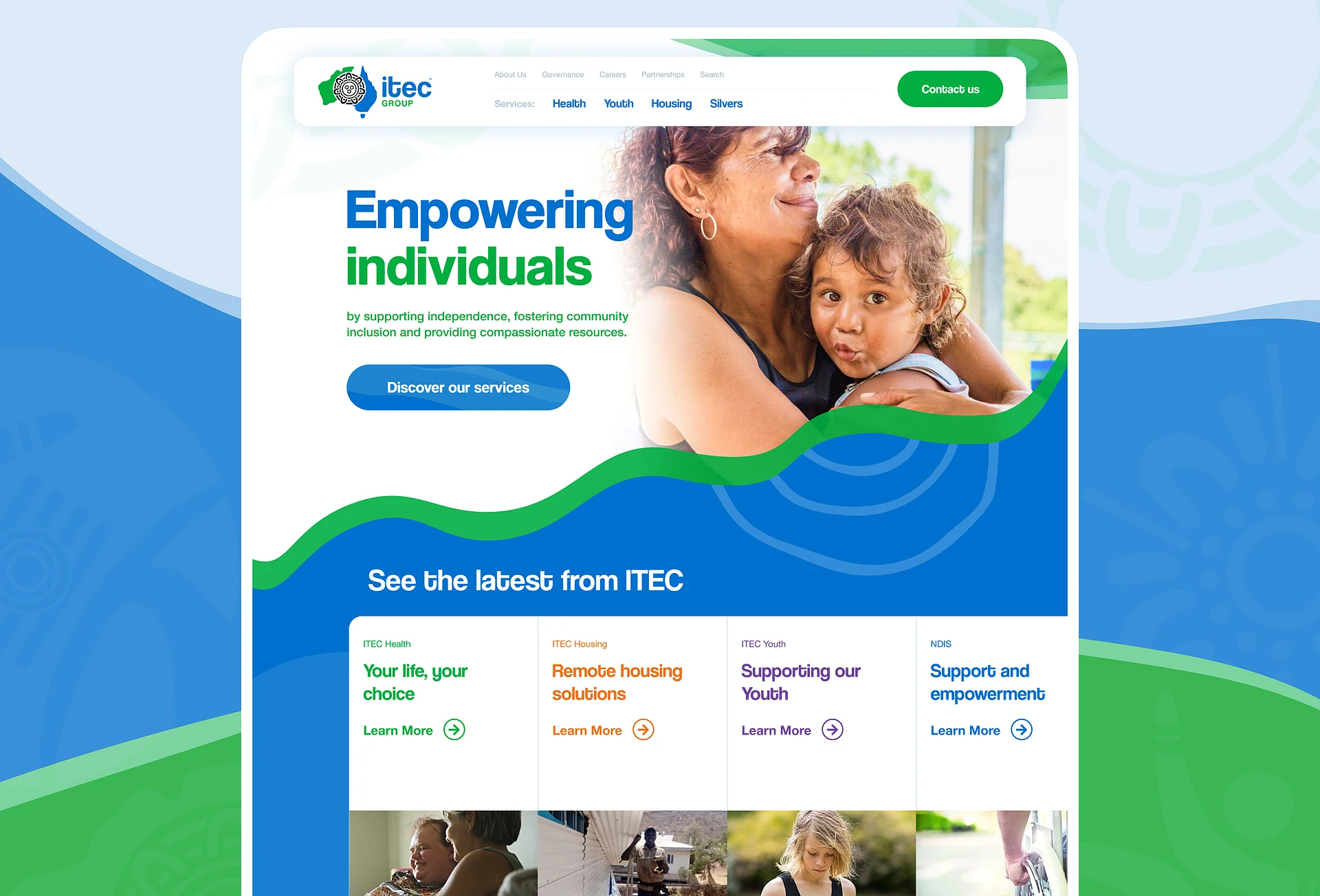 ITEC Group Desktop Website Hero